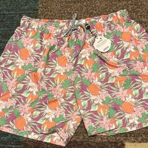 Boardies Tropical Floral Men's Swim Trunks Large